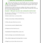 Adverb Clauses In Sentences Clause Worksheets Adverbs Worksheet