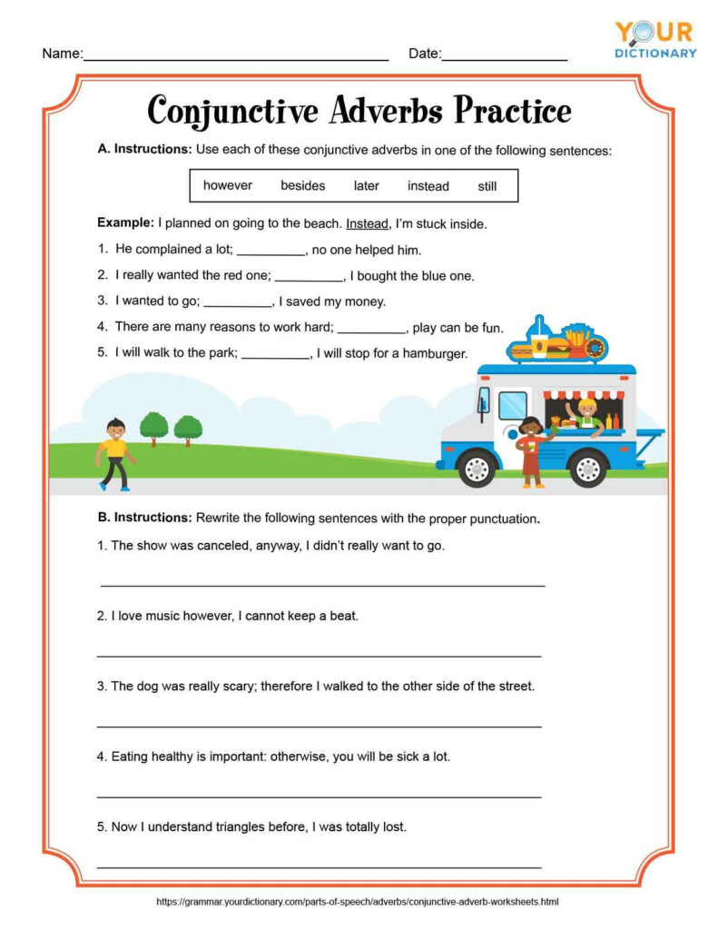 conjunctive-adverb-worksheets-adverbworksheets