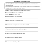 Fixing Double Negatives Worksheet Conflict Resolution Negativity