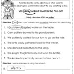 Free Adverb Worksheet 2nd Grade Worksheets Adverbs Worksheet