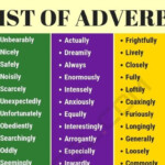 List Of Adverbs 250 Common Adverbs List With Useful Examples 7 E S