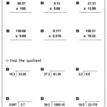 Multiplying And Dividing Decimals Worksheets Math Monks